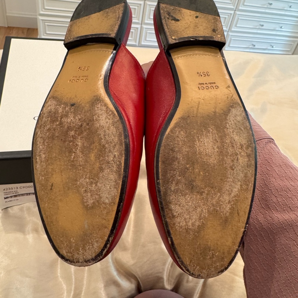 Gucci Princeton mule - Hibiscus red size 35.5 - Picture 4 of 5